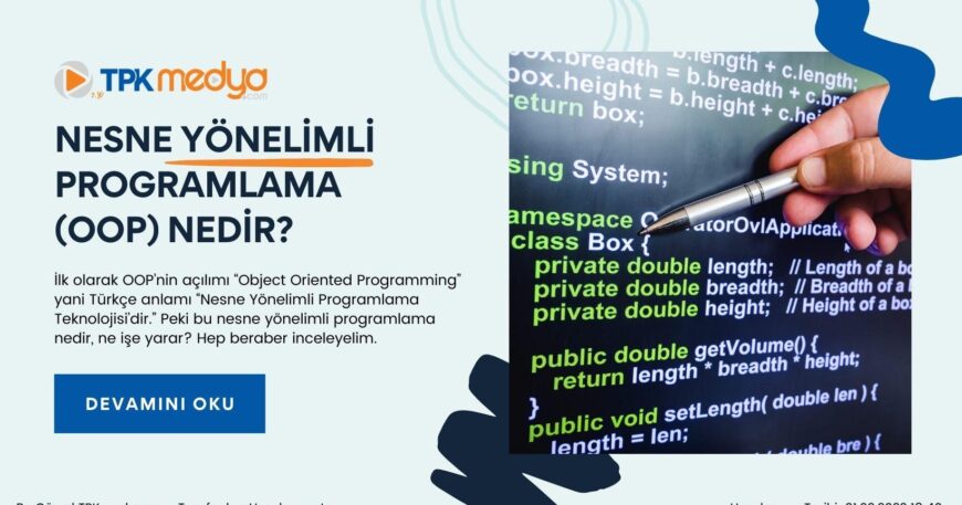 Nesne Yönelimli Programlama (OOP) Nedir?